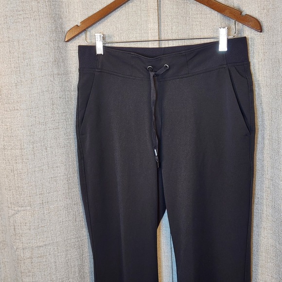 Athleta Black Cinch Cuff Jogger Pants Women's 6 Lightweight Performance Pockets - Picture 2 of 7